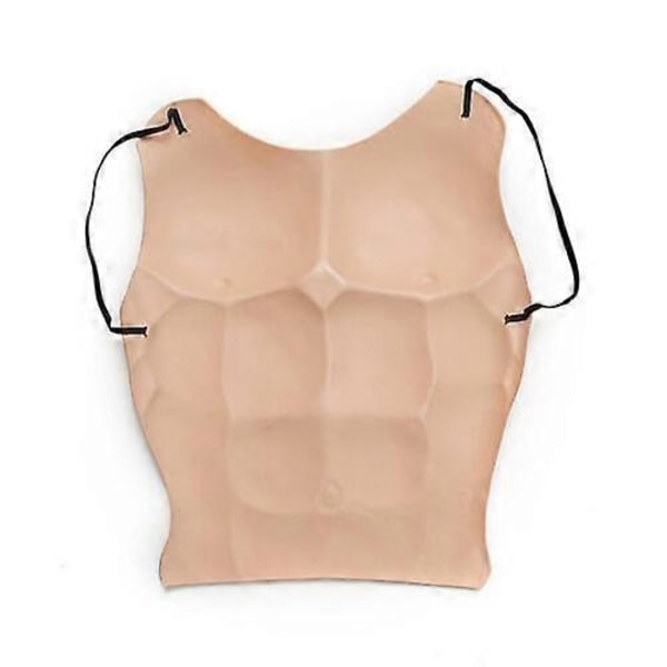Falsk brystmuskelmage Six Pack Abs Party Klær Fit Rollespill Morsom Gave