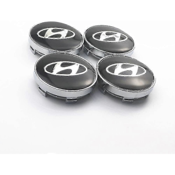 4 kpl 60 mm pyörän navan peitteet Auton tunnusmerkki Logo Pyörän keskihattu Solaris Ix35 I20 I30 I40 Hyundai Tucson Creta Santa-liuyue