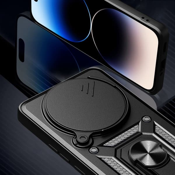 Camshield Pro Cover til Xiaomi Redmi Note 14 Pro+ Plus 5G Sort
