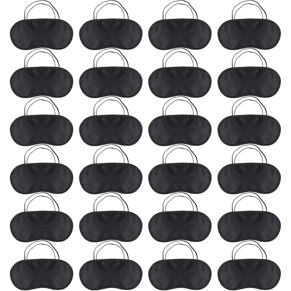 24-pack sovmask, mjuk ögonbindel för resor, bekväm