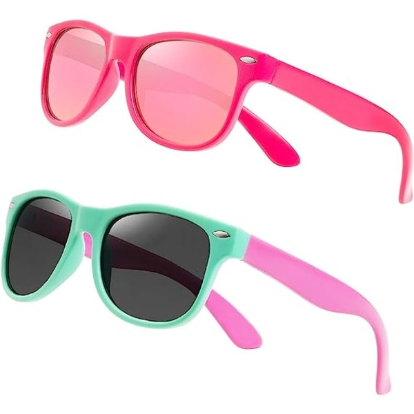 Kids Sunglasses Polarized Fashion Mirror Sports Flexible Shades For Boys Girls Toddler Kids 3-10 Years