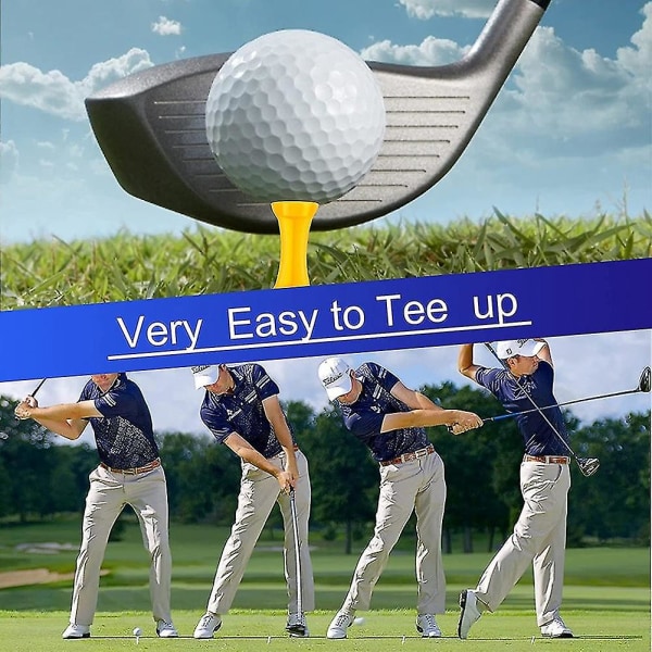 70 kpl Golf T-paidat, Erikokoiset Muoviset Golf T-paidat, Useissa väreissä