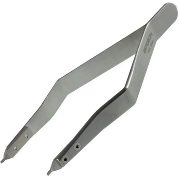 Bergeon 7825 Metallbandspänne Tång Fjäderstång Korn Tång Rostfritt Stål Ergonomisk Urmakare Verktyg, Silver