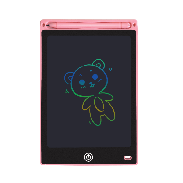 Children's digital sketchpad - practical LCD screen, 8.5-inch tablet + pen，pink