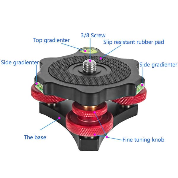LP-64 Tri-wheel Precisionsnivellerare med vattenpassgradienter 3/8\" Skruvhål