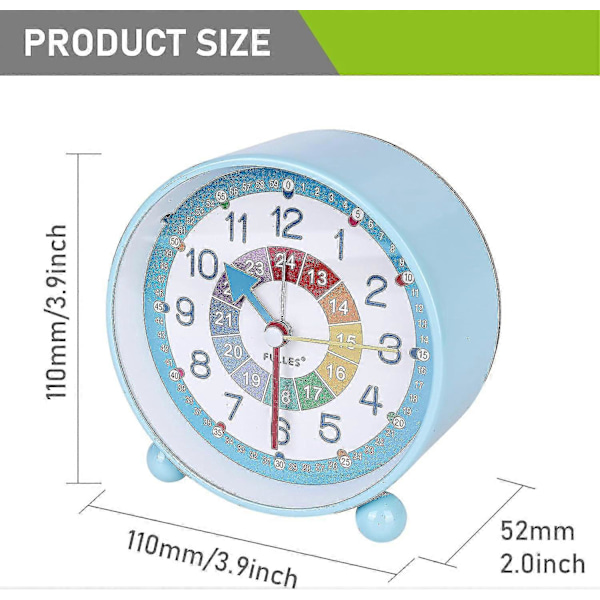 Pedagogisk Dag/Natt Barn Vekkerklokke, Barn Vekkerklokke med Nattelys, Lydmaskin, Tid for å Våkne, Småbarns Vekkerklokke, Barn Lær Vekkerklokke