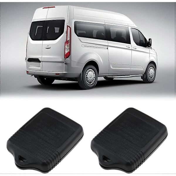 2 st 3-knapps 433MHz Bilnyckel Fjärrkontroll Kompatibel med Ford Transit MK6 2000-2006 och Connect Van 2002-2007 Maverick Svart