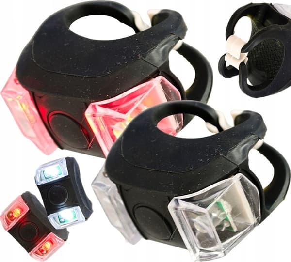 Cykelbelysning LED CYKELLAMPA FRAM BAK 2 ST