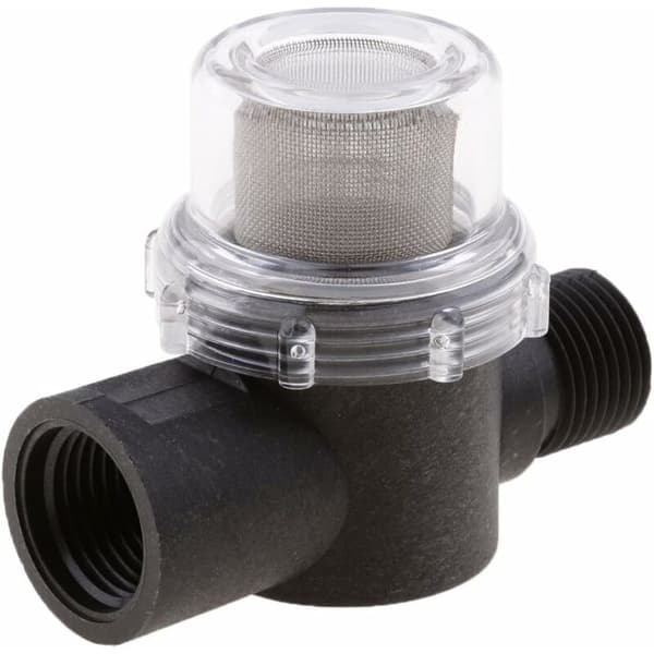 Inline vandpumpefilter/1/2\" filter til autocamper/campingvogn/bådtrailer