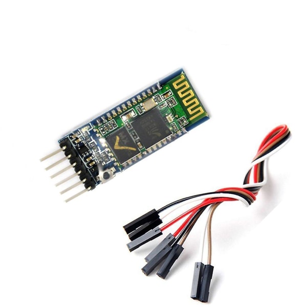 HC-05 RS232 Trådløs Seriell 6 Pin RF Transceiver Modul Master Slave med 6 Set Kabel Kompatibel for