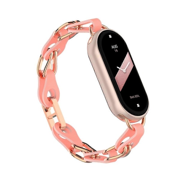 Metall Läder Kedjearmband För Xiaomi Smart Band 9