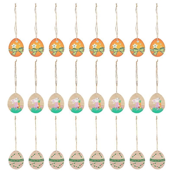 30pcs Easter Egg Pendants