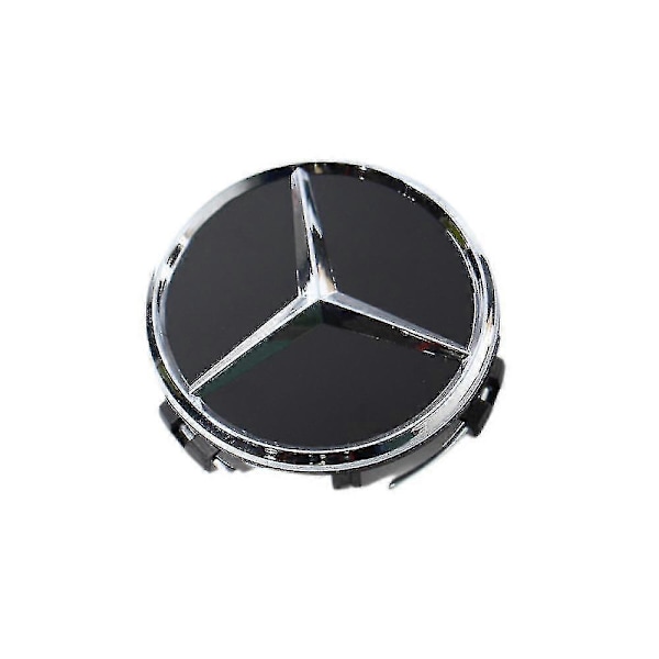 4-delt Bilhjul Dæksel, Benz Logo 75mm Hjul, Center Hjul Dæksel Fælg Logo 3 Hjørner Fælg Badge