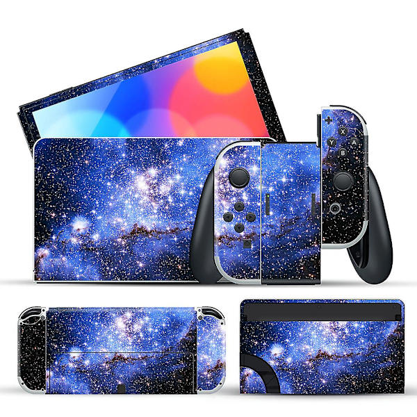 Nintendo Ns Siwtch Oled Spillkonsoll Farge Patch Smerte Patch Riperesistent Beskyttende Filmerwoledq-0036