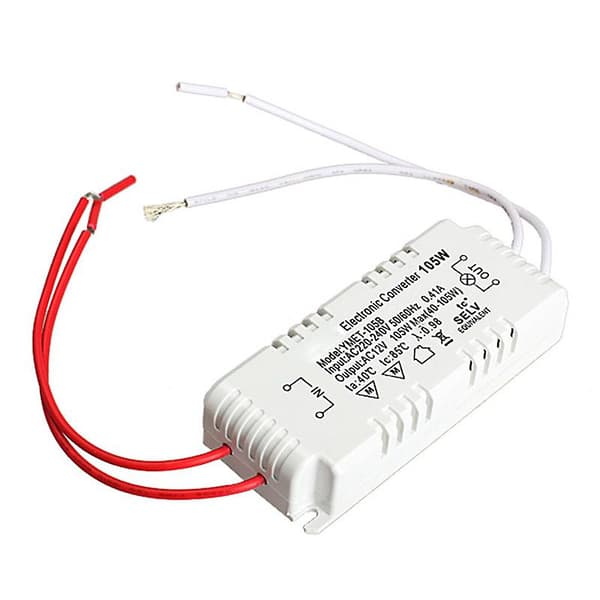 105W 12V Halogen Lys LED Elektronisk Transformator Strømforsyning Driver