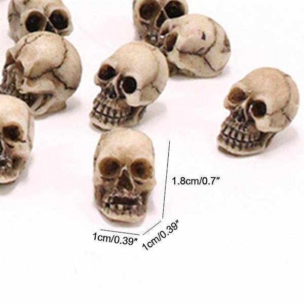 20 kpl Halloween-kalloja Punk Voodoo Zombie Vintage-tyyli Loot Halloween-koriste Hartsis koriste