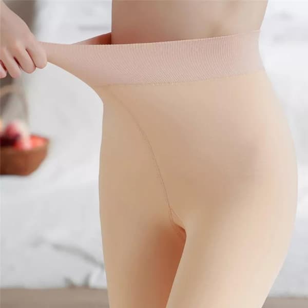 Fôrede vinterleggings med sokker - Dame - Holder deg varm