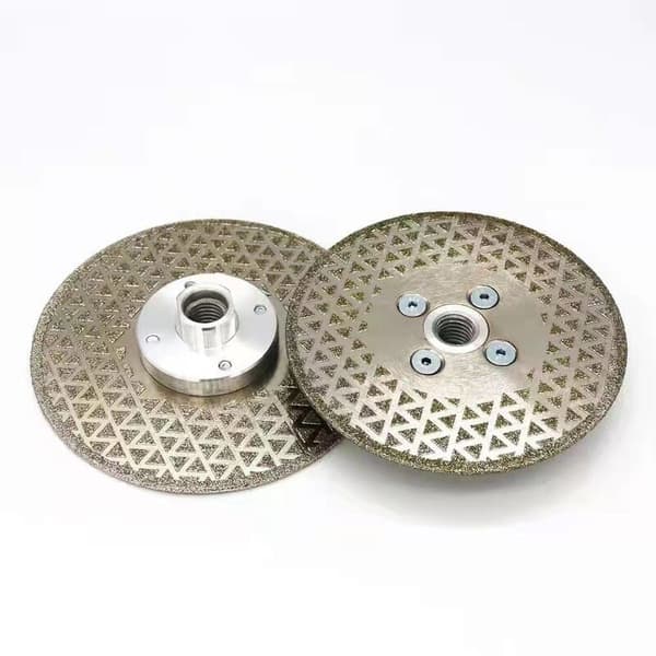 Diamantkap- och slipskiva 115 mm x M14 galvaniserad sågblad för sten, marmor, kakel, granit