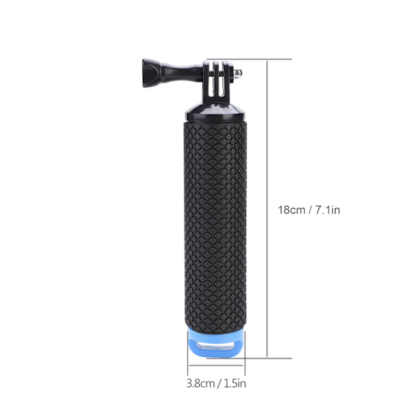 Anti-Slip Flydende Bobber Stick Flydende Håndgreb Monopod til Gopro SJCAM Xiaomi Yi (Blå)