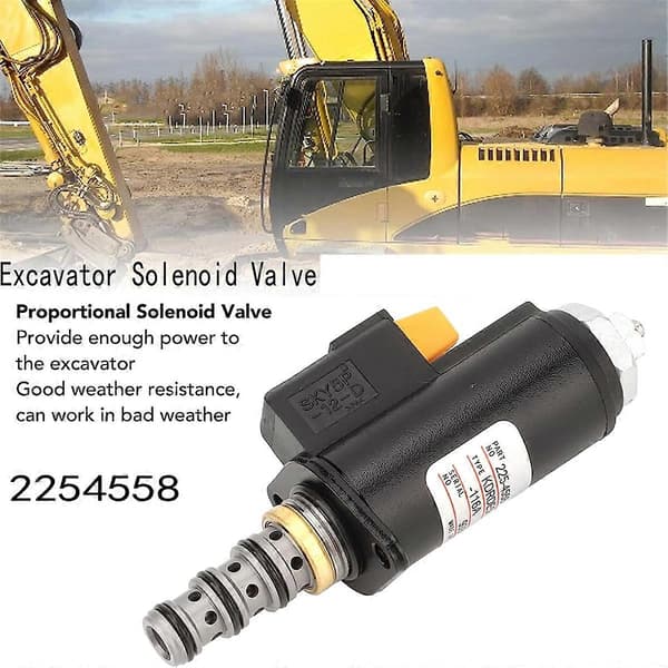 2254558 Grävmaskin Solenoidventil för CAT E330D E336D E349D Hydraulisk Solenoidventil 225-4558
