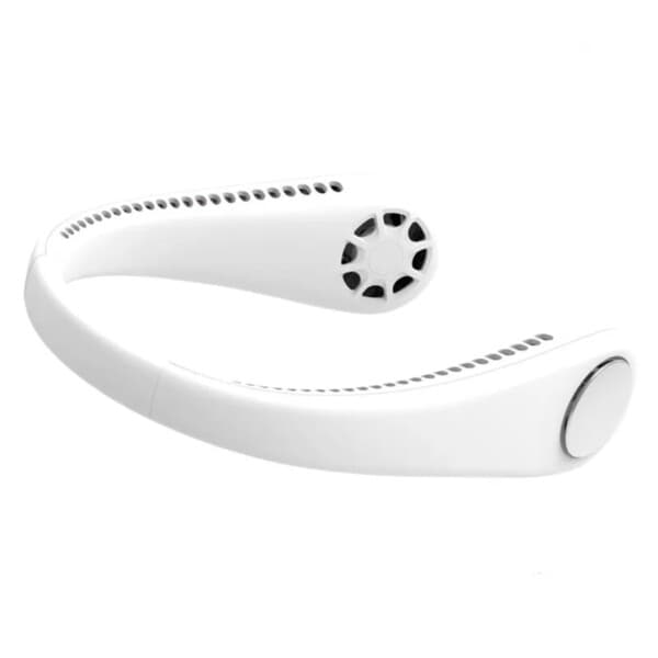 Halsventilator – Genopladelig Bærbar Ventilator med Halsrem Halsventilator Hvid