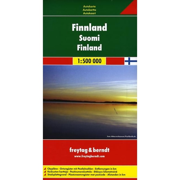 Finlands vejkort 1500 000
