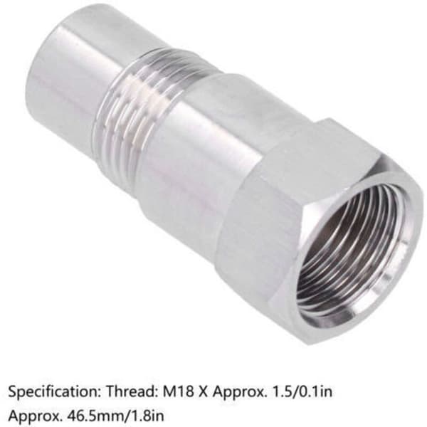 O2 iltsensoradapter, højstyrke bilmotorlys iltsensor til de fleste køretøjer M18X1.5mm
