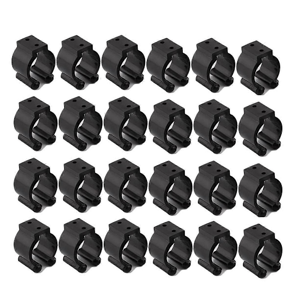 24-pack Väggmonterade Fiske Spö Förvaringsklämmor Hållare Billjardkö Organizer, Fiske Spö H