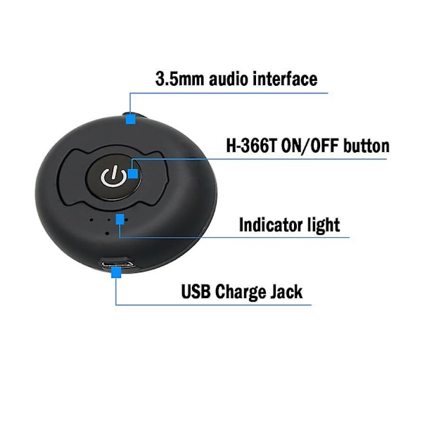 H-366T Bluetooth 4.0 A2DP Multi-point Trådløs Audio Bluetooth Sender Musikk Stereo Dongle Adapter For TV Smart PC
