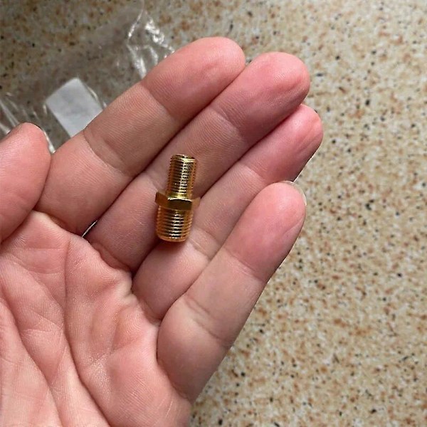 2 STK 1/8 NPT MPT Massiv Messing Luftkompressor Tank Påfyldningsventil Sekskantventiler & Dele Biltilbehør M8 M10