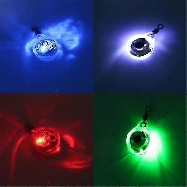 Lysende LED undervandsfiskelys lokkemad til natfiskeri