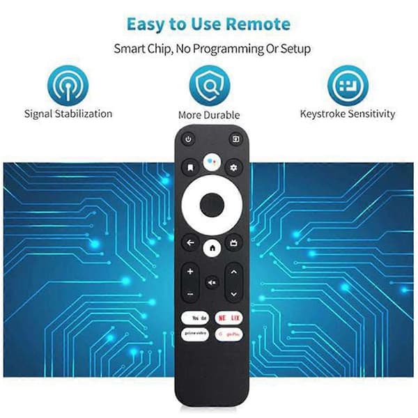 Erstatningsstemmefjernbetjening til / KM2 Plus Android TV-boks til KM2, KM2 Plus, KM7 Plus, KD3, KD5