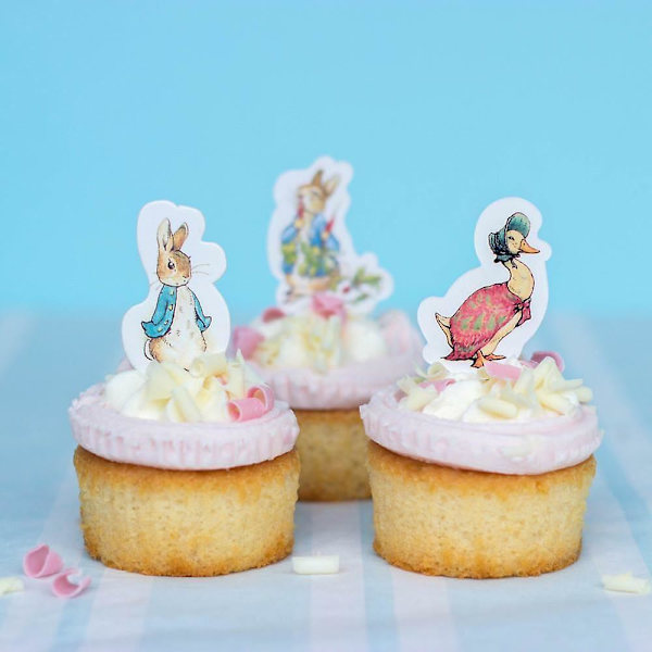 Peter Rabbit Party Picks | Børne 1. Fødselsdag Dåb Canape Flag x24