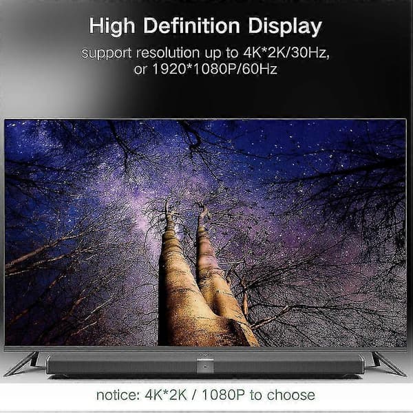 Mini Displayport til kabel 4k Mini Dp til 1,8 meter kabel til Air/pro, Surface Pro/dock, skærm, projektor