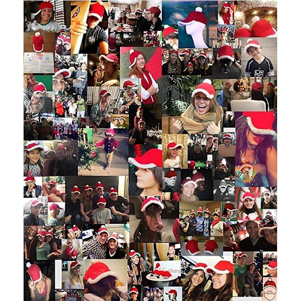 Jule-Santa Baseball Caps! Morsom Julehatt Justerbar Santadrakt for Voksne Barn Menn Kvinner KFC Catering Kokk