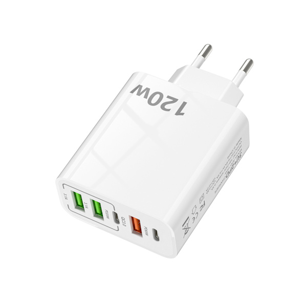 120W moniporttinen laturi 3U2C virtalähde sopii Xiaomi Apple Huawei