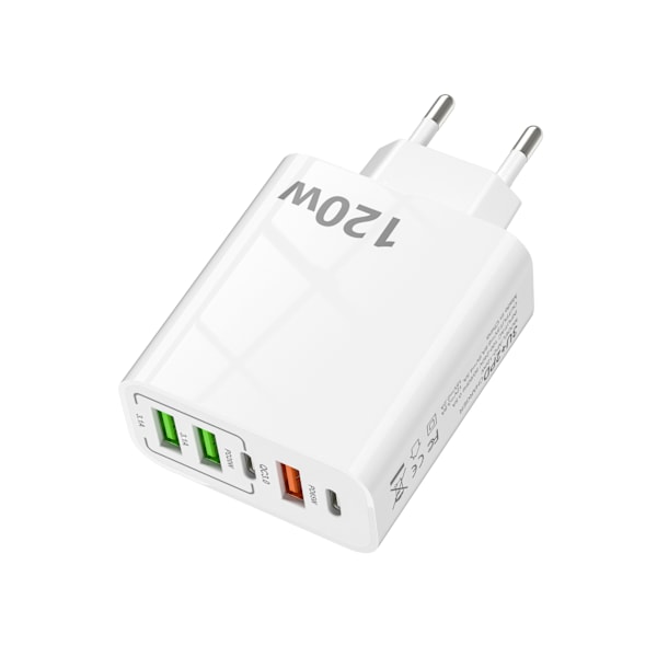 120W multi-port oplader 3U2C strømforsyning egnet til Xiaomi Apple Huawei