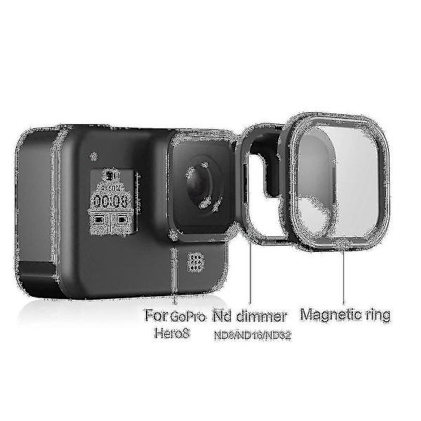 Telesin Nd8/nd16/nd32 -suodinsarja toimintakameran lisävarusteet Gopro Hero 8:lle - hyvä