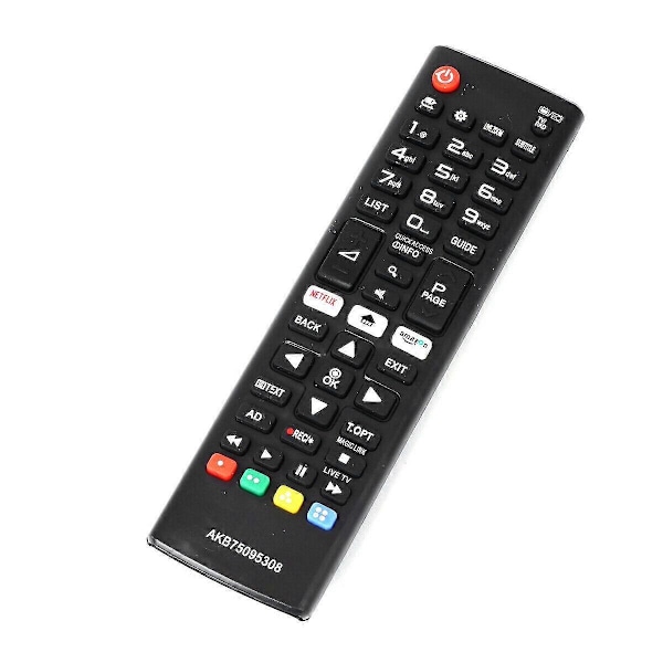 AKB75095308 Smart TV Fjernbetjening Engelsk Erstatning for HD Smart TV Ny