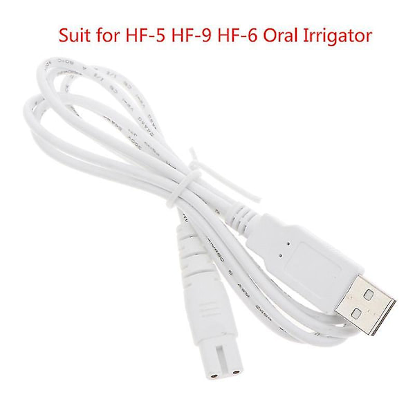 USB-kabel Laddningssladd Passar Hf-5 Hf-9 Hf-6 Oral Irrigator Tandtråd Vattenflosser 12