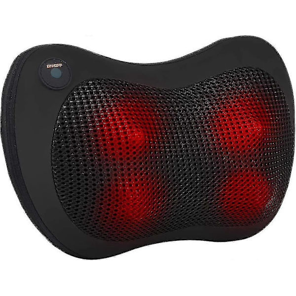 Rygmassage, Shiatsu Massager Med Varme Til Ryg Nakke Skuldre Ben Talje, Massagepude Til Smerter, Brug På Kontoret Hjemme I Bilen