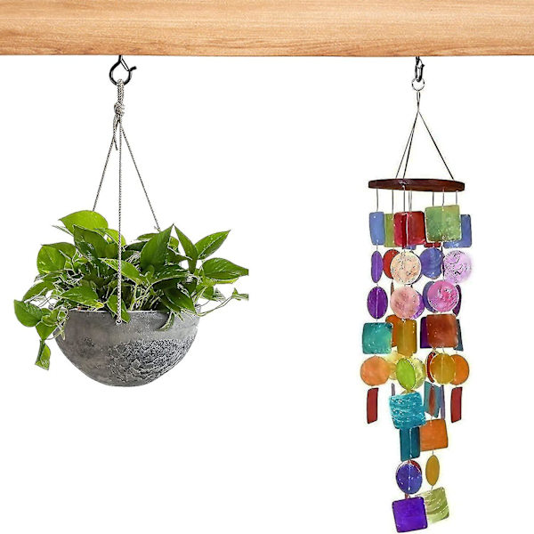 20 st hängare. Skruvöglor för utomhus ljusslingor. Säkerhetsspännedesign. Lätt att lossa