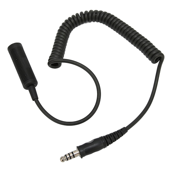 Radioheadsetkabel Plug and Play Förlängd Sladd för Helikopter Mono Headset U92A till U174