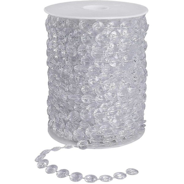 Krystallperlekrans 30 Meter Diamantkrans Akrylperler Ruller