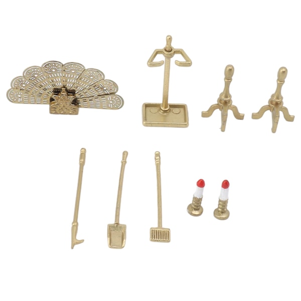 Nukkekodin takka-asusteet koristeellinen nukkekoti Miniatyyrihuonekalutarvikkeet 1:12 nukkekodin koristeluun