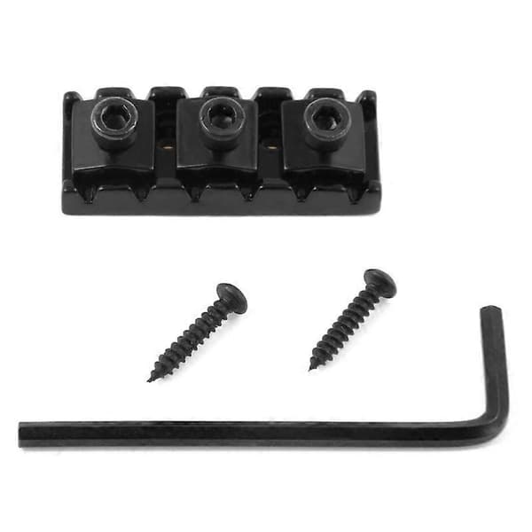 42mm Gitarr Metall Stränglås Låsmutter för Elgitarr Tremolo Dubbellåssystem, Svart
