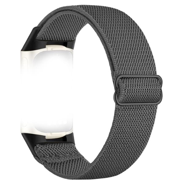 Nylonranneke Fitbit Charge 5/6:lle, tummanharmaa