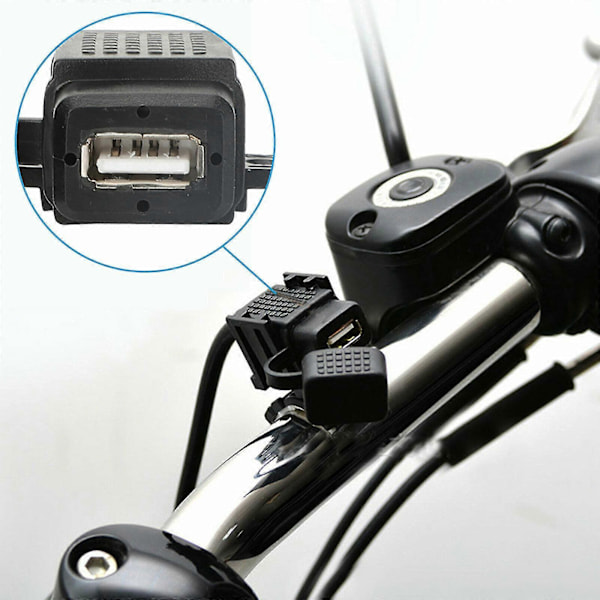 Sae til Usb Motorcykel Oplader Adapter Kabel 12