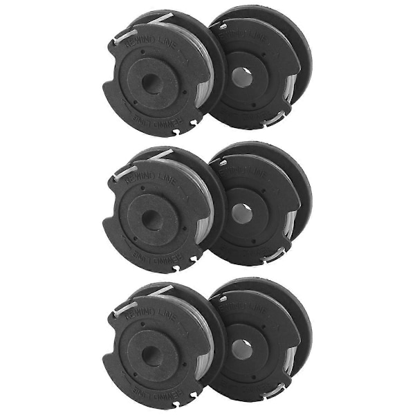 6-pak F016800569 Trimmerspole og -line til Bosch EasyGrassCut 23, 26, 18, 18-230, 18-260, 1