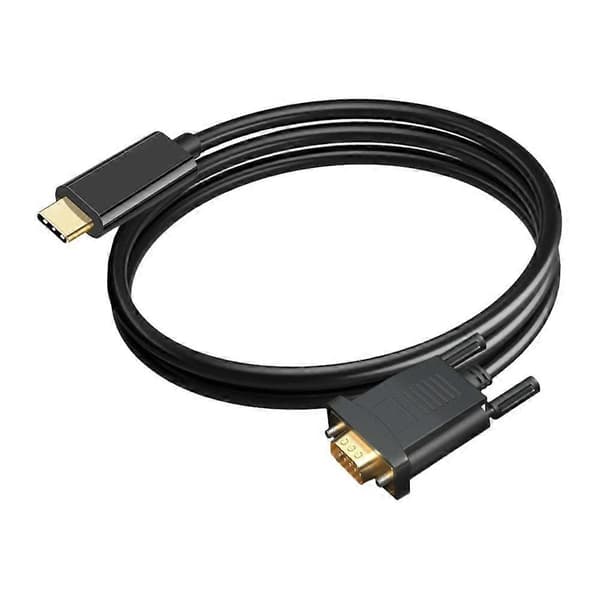 USB C TYPEC Til VGA Kabel 1080P Type C Til VGA Konverter Adapter Kabel for Laptop